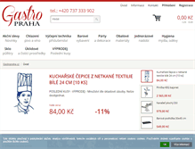 Tablet Screenshot of obchod.gastropraha.cz